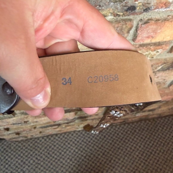 Justin Boots leather belt “34